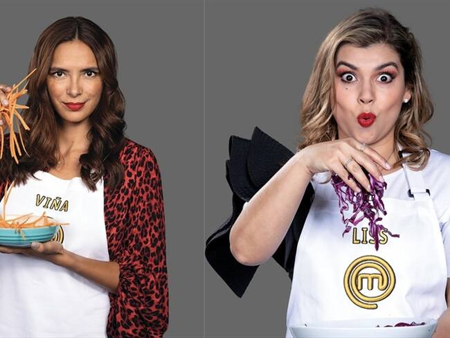 Viña Machado y Liss Pereira, concursantes de Masterchef Celebrity. Foto: Colprensa - RCN