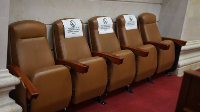 El presidente del Congreso, Lidio García, dijo en diálogo con La W que no citará a sesiones presenciales o semipresenciales. Foto: Colprensa