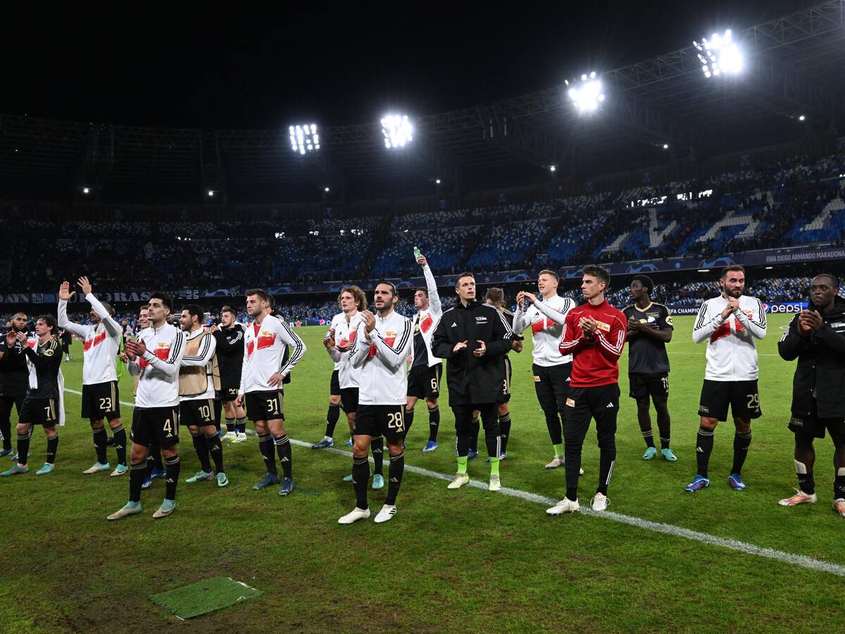 Ya eliminado, Unión Berlín consiguió su primer punto en Champions: empató 1-1 con Napoli