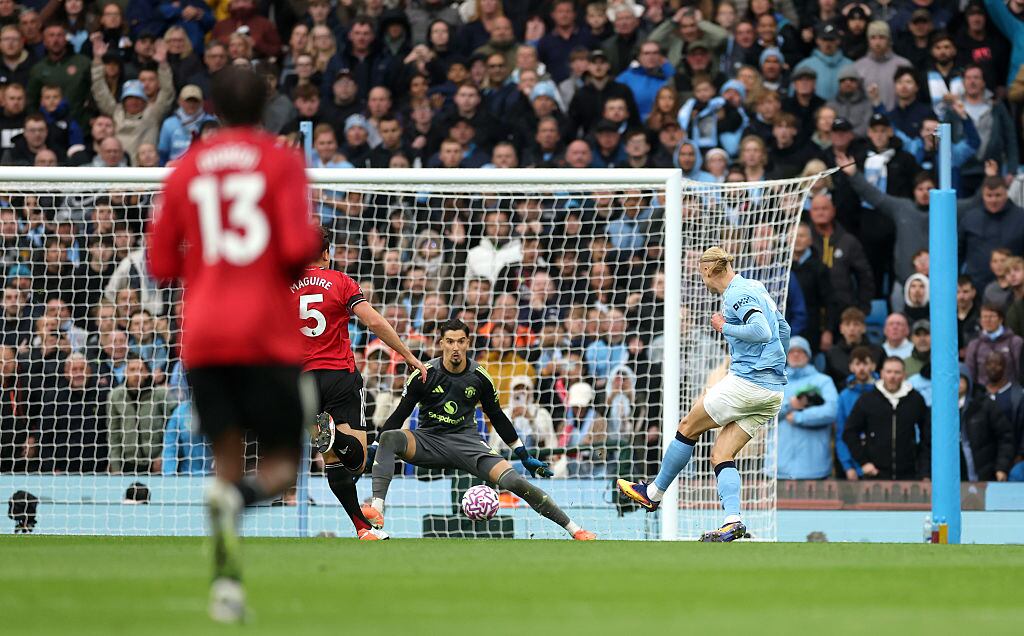 Manchester City vs. Manchester United en Premier League. Foto: Getty Images. 