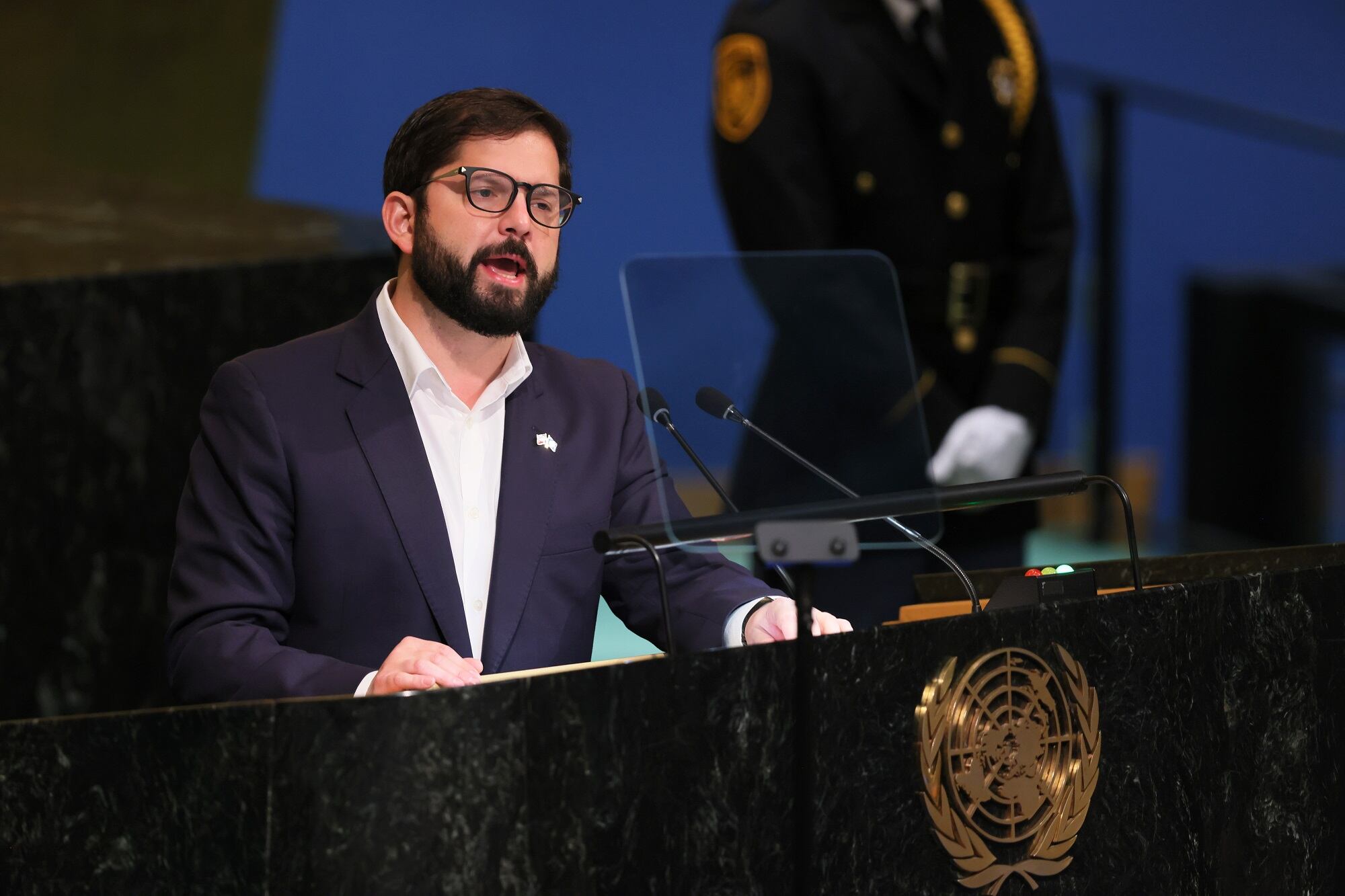 Gabriel Boric.  (Photo by Michael M. Santiago/Getty Images)