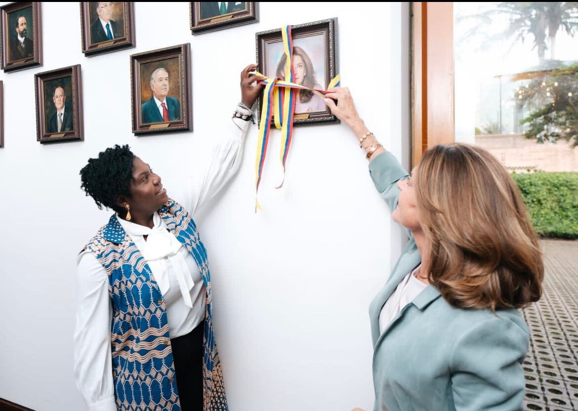 Vicepresidenta Francia Márquez y ex vicepresidenta Marta Lucía Ramírez. Foto: Twitter