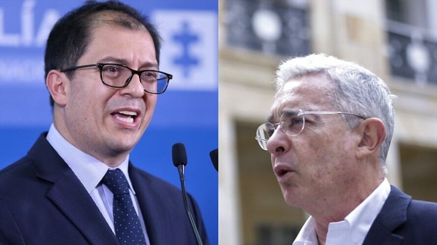 El fiscal general, Francisco Barbosa, no se declarará impedido para conocer del proceso penal que se adelanta contra el expresidente Álvaro Uribe. Foto: Colprensa