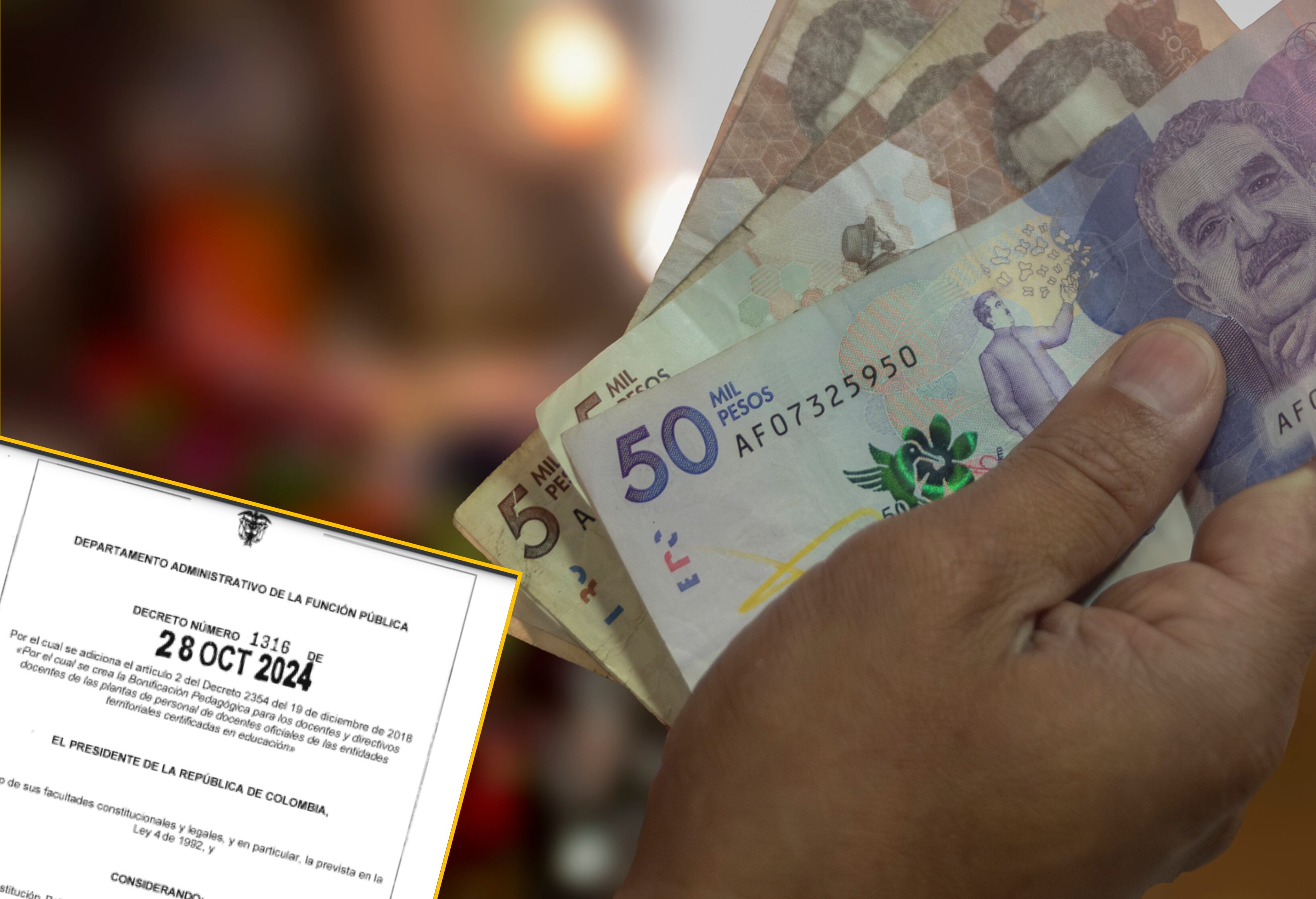 Decreto de Bonificación Pedagógica e imagen de referencia. Foto: Getty Images