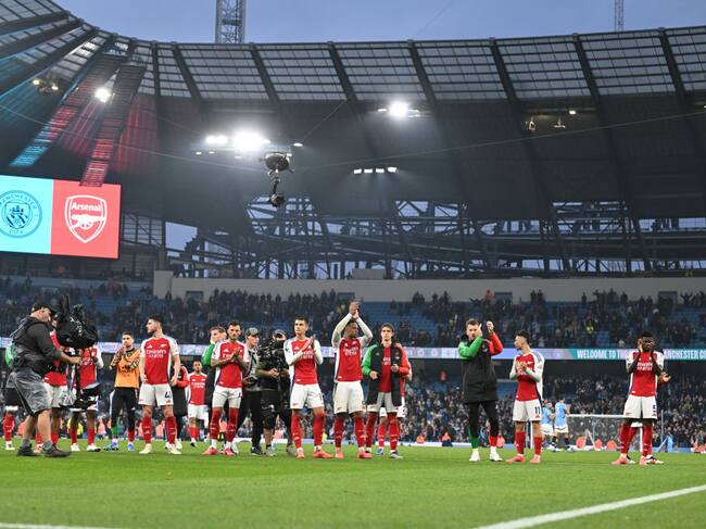 Arsenal vs. Manchester City. (Photo by Stuart MacFarlane/Arsenal FC via Getty Images)