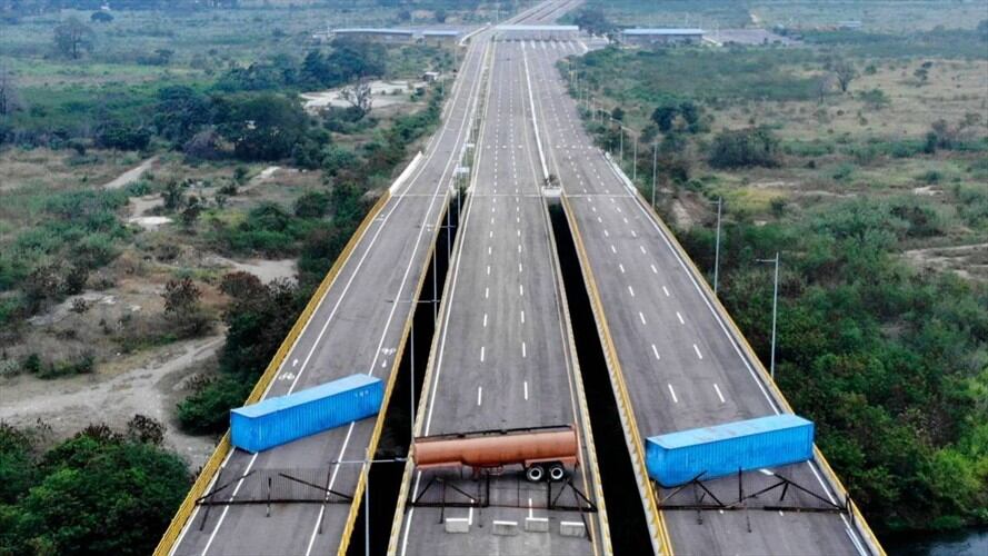 El puente de Tienditas. Foto: Agencia AFP