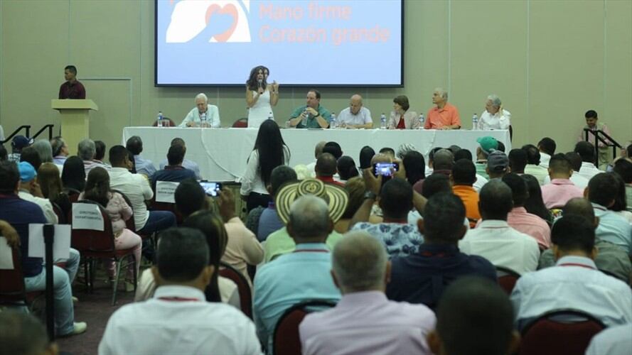 La convención del uribismo se adelantó en el Centro de Convenciones del Hotel Las Américas, en el norte de Cartagena. Foto: Cortesía