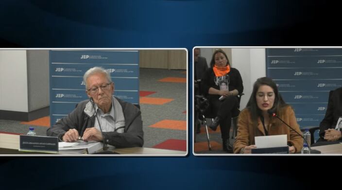 Ya la Corte definió que usted es un criminal, asúmalo: víctimas a Arias Cabrales. Foto: JEP