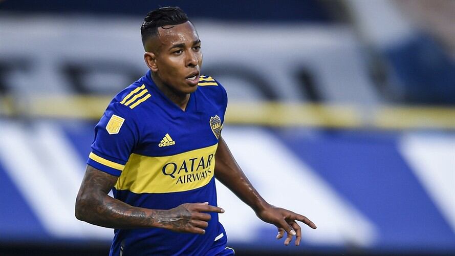 Sebastián Villa, jugador colombiano de Boca Juniors. Foto: Marcelo Endelli/Getty Images