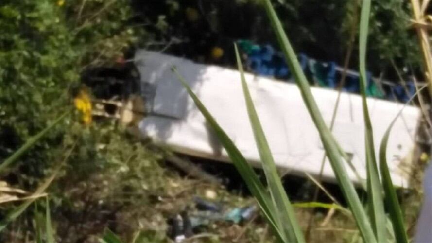 Accidente de bus. Foto: Suministrada