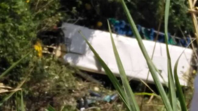 Accidente de bus. Foto: Suministrada