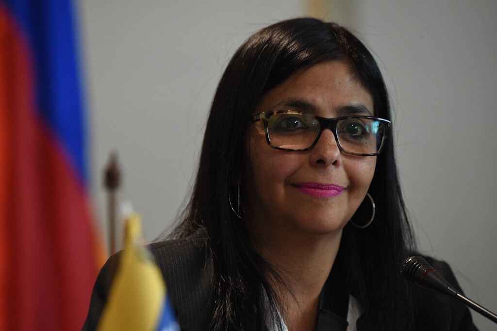 Delcy Rodríguez. I Foto: PABLO PORCIUNCULA/AFP via Getty Images.