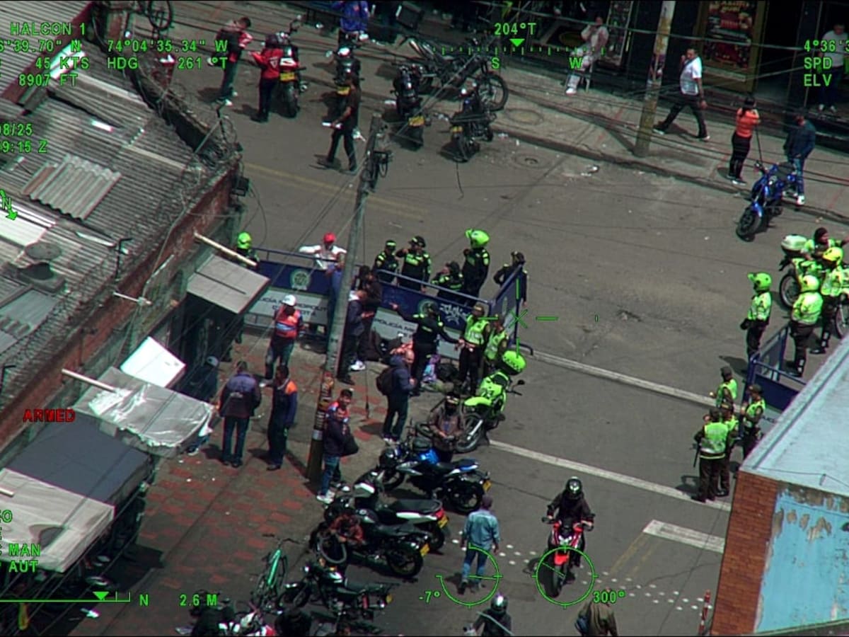 Armas, droga y motos robadas: así fue el operativo contra el delito en La Favorita, Bogotá