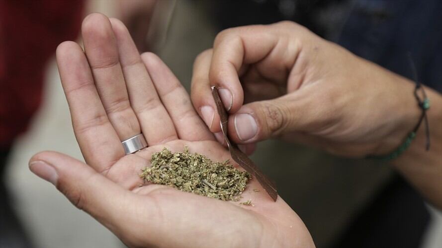 Consumo de marihuana. Foto: Colprensa