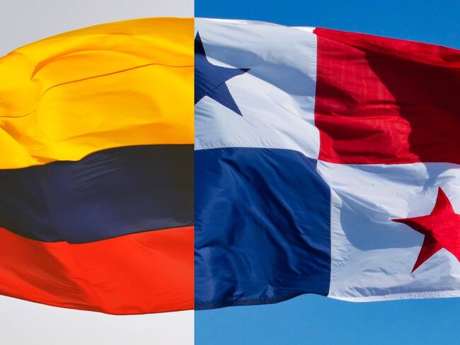 Banderas de Colombia y Panamá imagen de referencia.