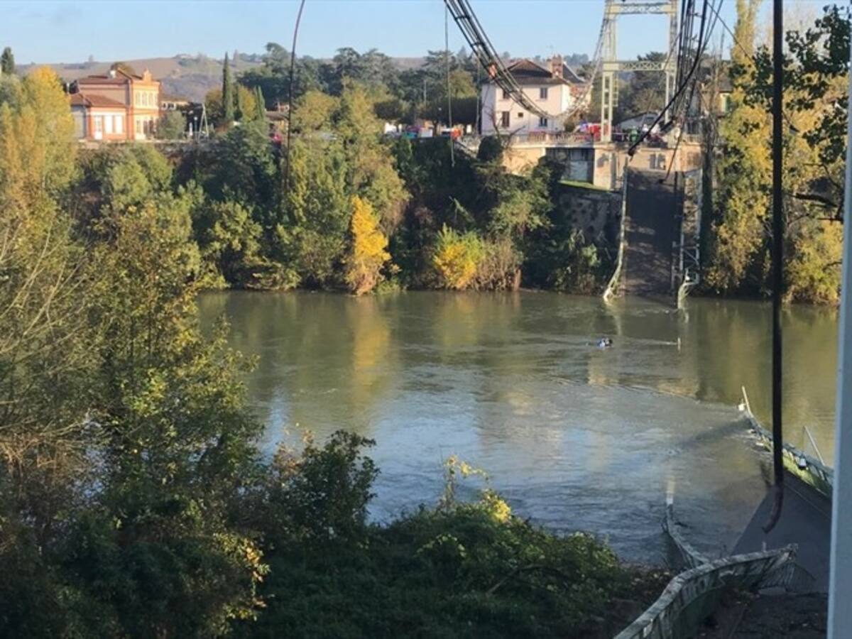 Colapso de puente en el sur de Francia dejó un adolescente muerto