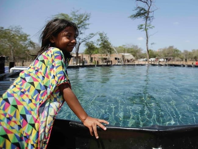 Se espera que durante el cuatrenio, con Guajira Azul se entreguen un total de 120 pilas públicas en 19 módulos que mejorarán la calidad de vida en la región. Foto: Colprensa