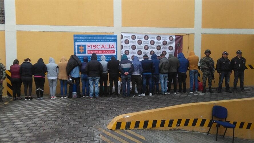 Cartel Tramitadores Pasto. Foto: Fiscalía General de la Nación