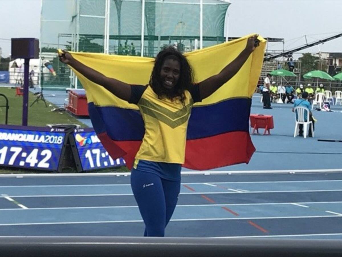 María Lucelly Murillo gana Oro en el lanzamiento de jabalina