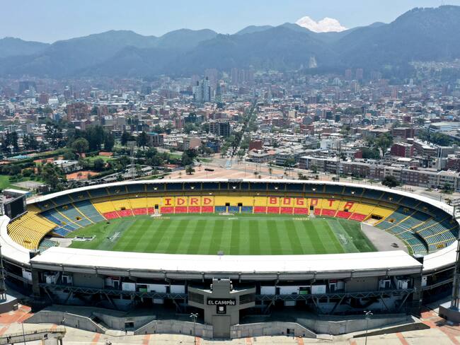 Vista aérea del Estadio El Campín, en Bogotá, Colombia. Foto: Marcelo Villa/VIEWpress/Corbis vía Getty Images.