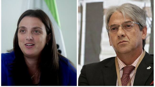 Karen Abudinen y Jaime Amín. Foto: Colprensa