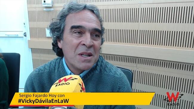 Sergio Fajardo en La W. Foto: La WCon Vicky Dávila