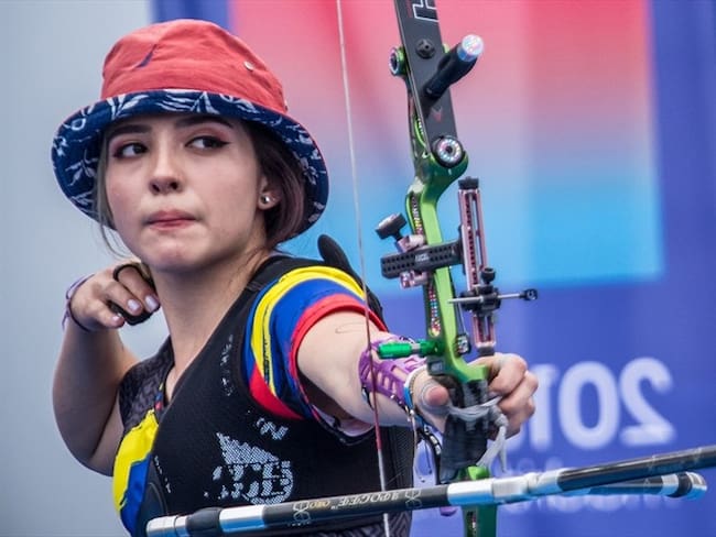 Valentina Acosta, deportista colombiana en los Juegos Olímpicos de Tokio 2020. Foto: Dean Alberga/World Archery Federation via Getty Images