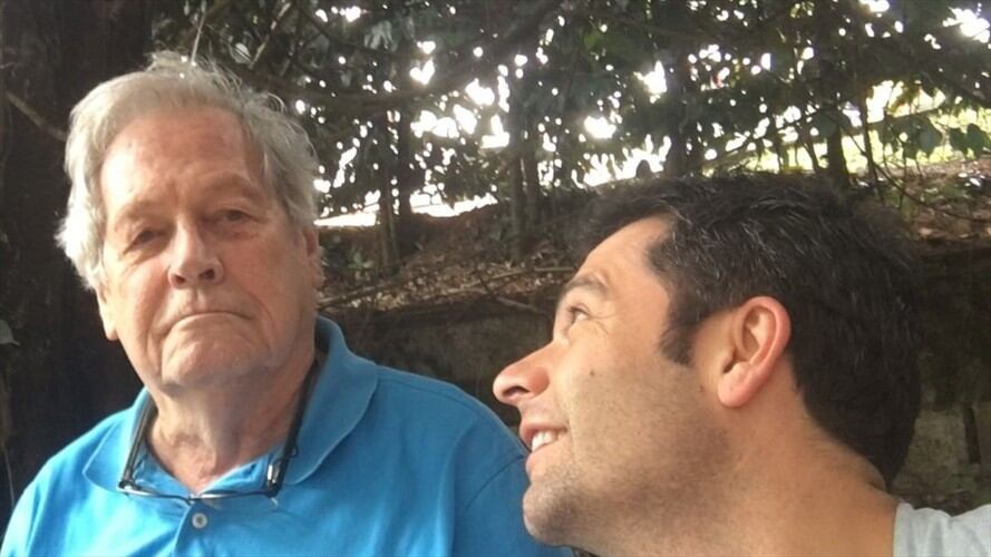 Iván Lalinde junto a su papá. Foto: Instagram