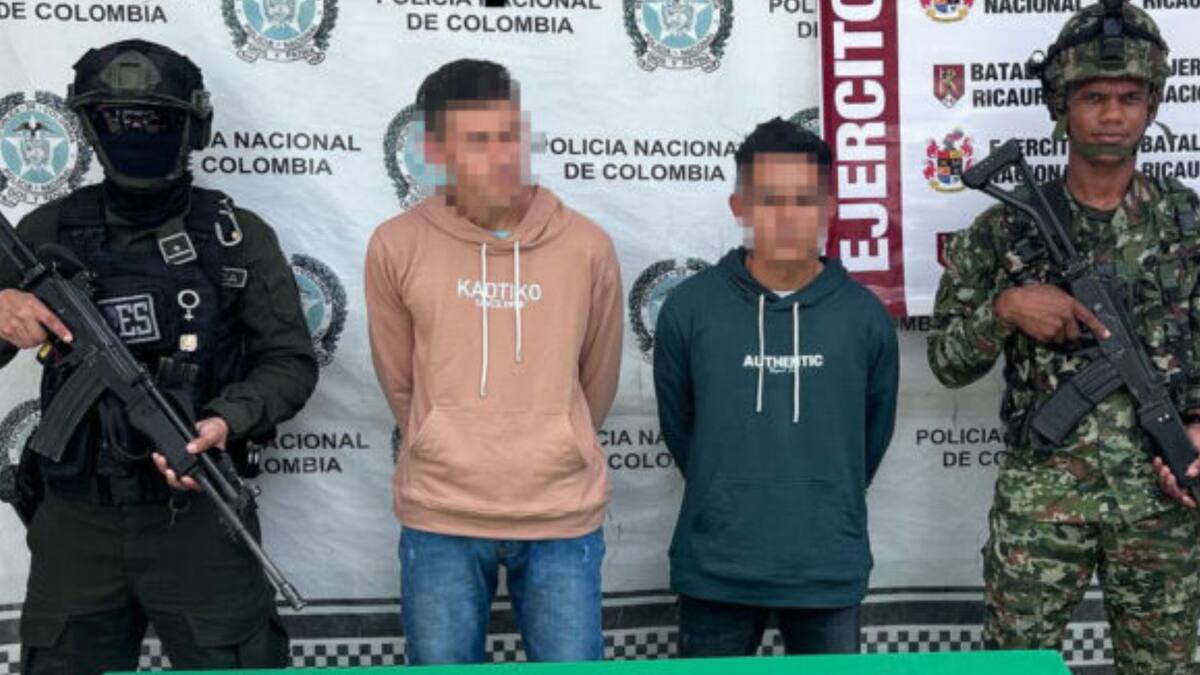 Fueron capturados dos presuntos integrantes del GAO residual Estructura 33 en César