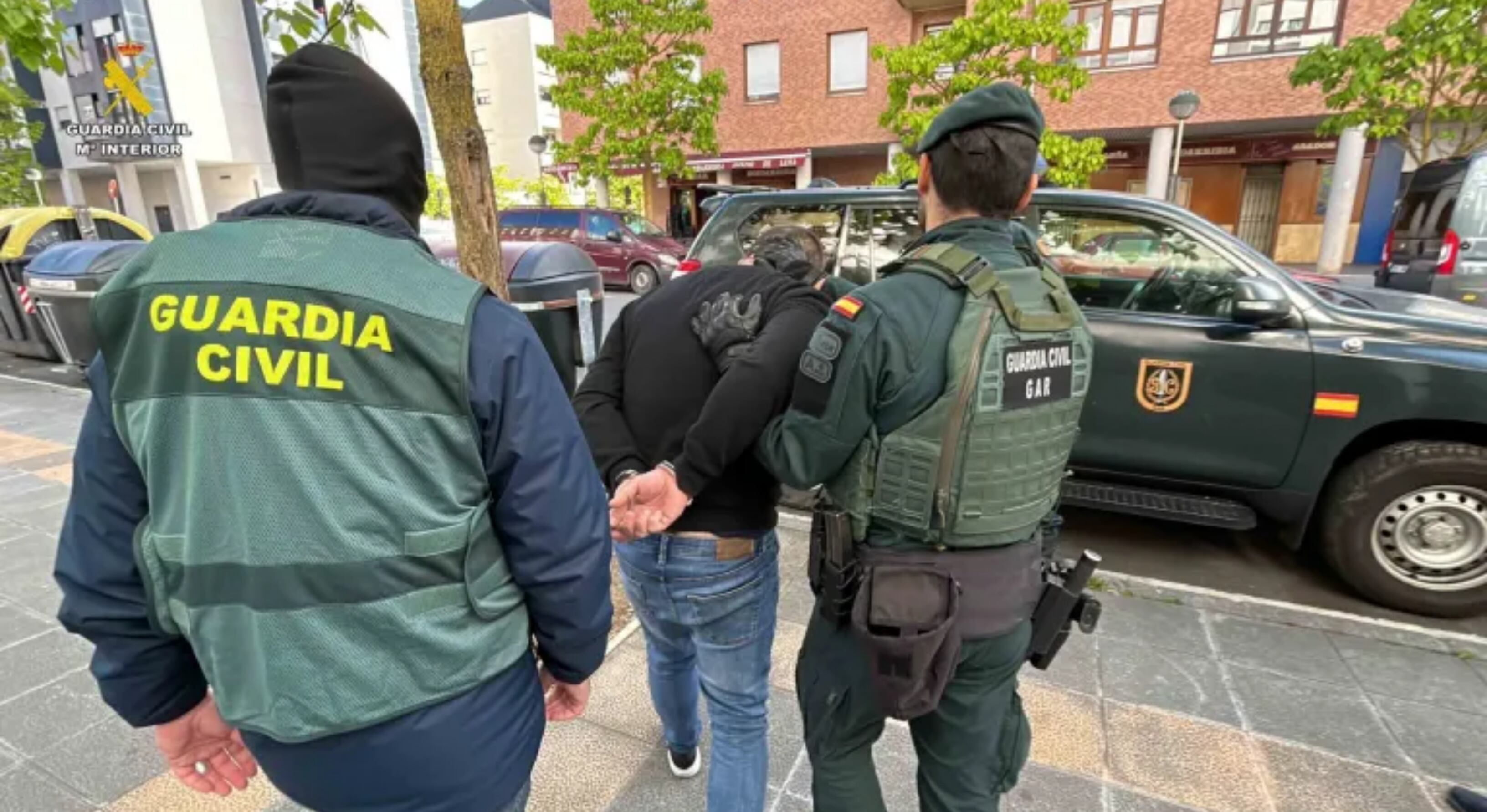 Detenciones en la Vitoria. Foto: EFE/Guardia Civil