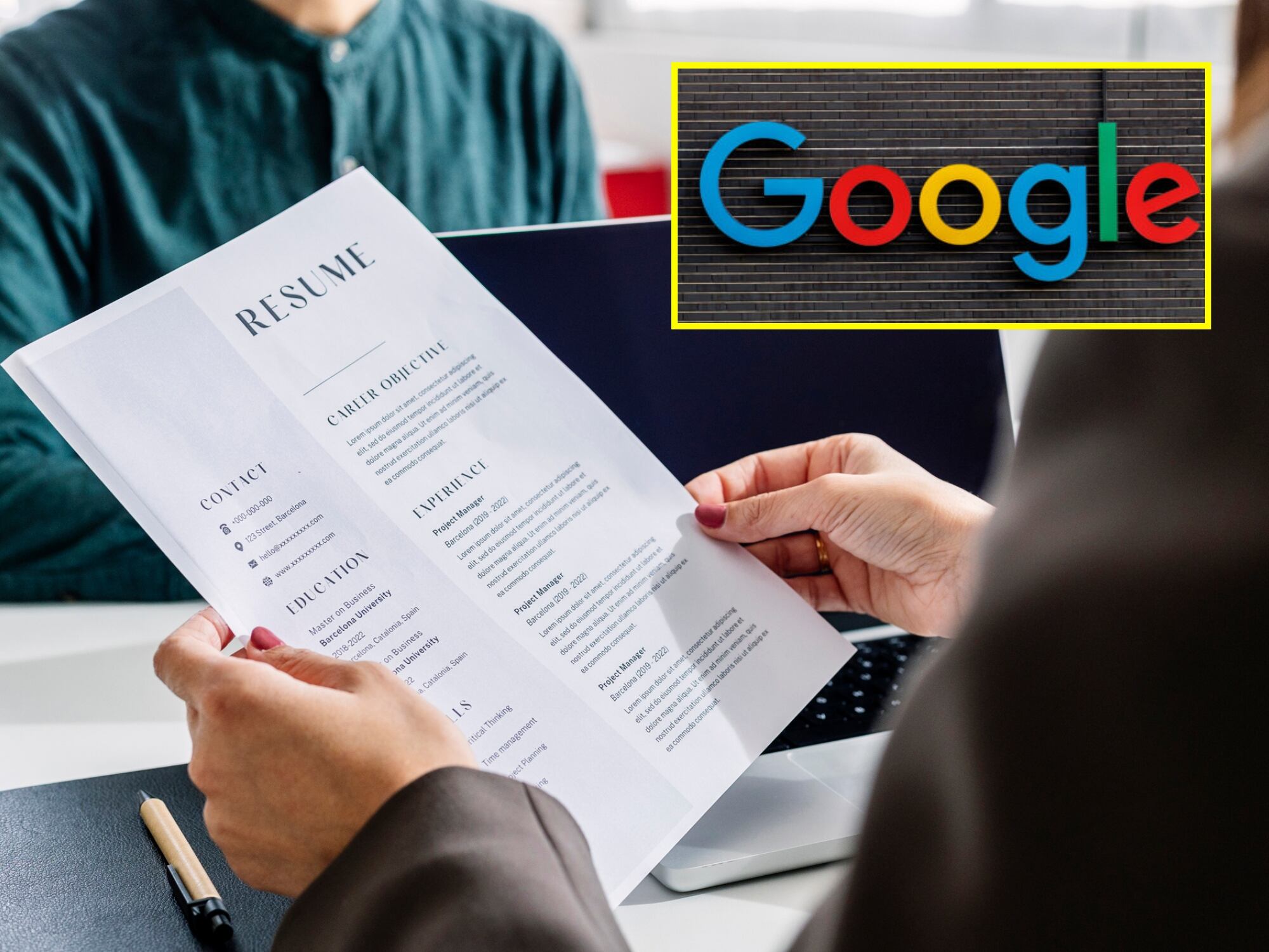 Imagen de referencia de trabajo. I Foto: Getty Images. Logo de Google. I Foto: Getty Images.