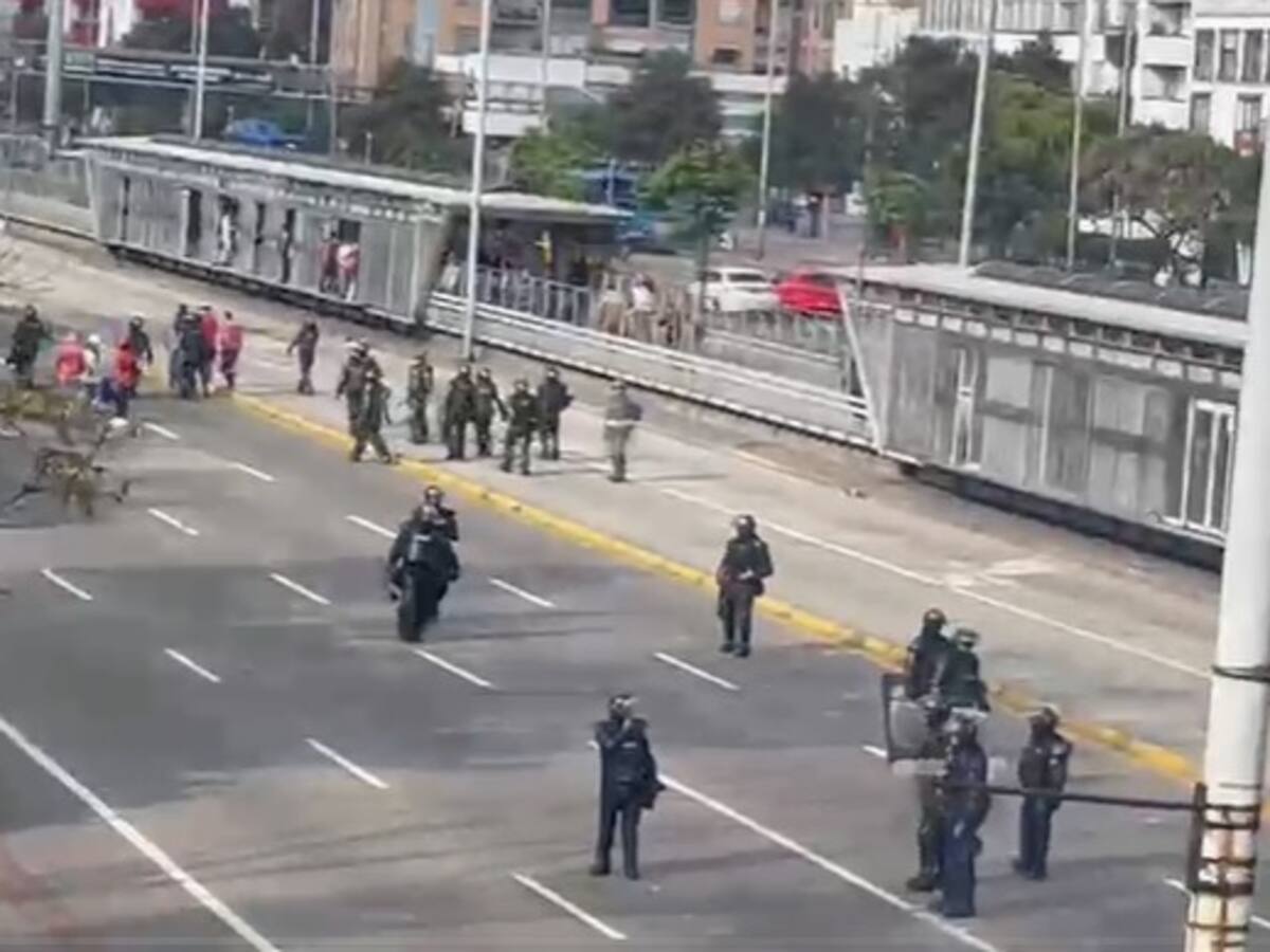 Manifestaciones en Bogotá: reportan disturbios en varios puntos de la ciudad