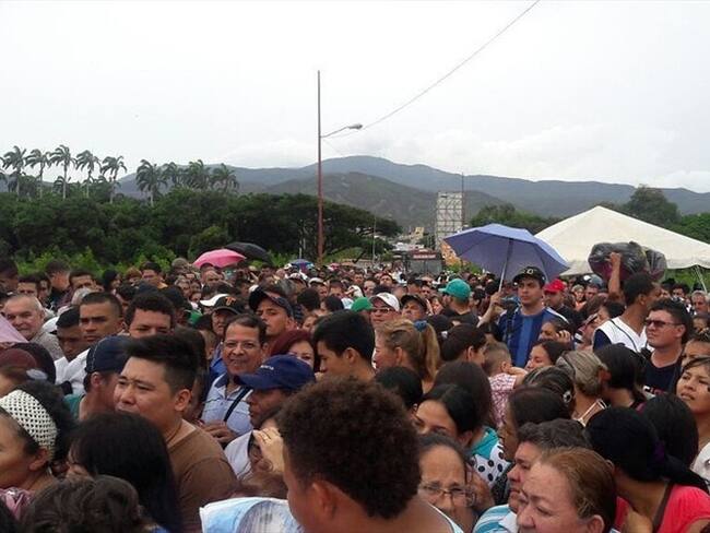 Ingreso masivo de ciudadanos venezolanos por la frontera con Norte de Santander el pasado 17 de julio. Foto: Colprensa