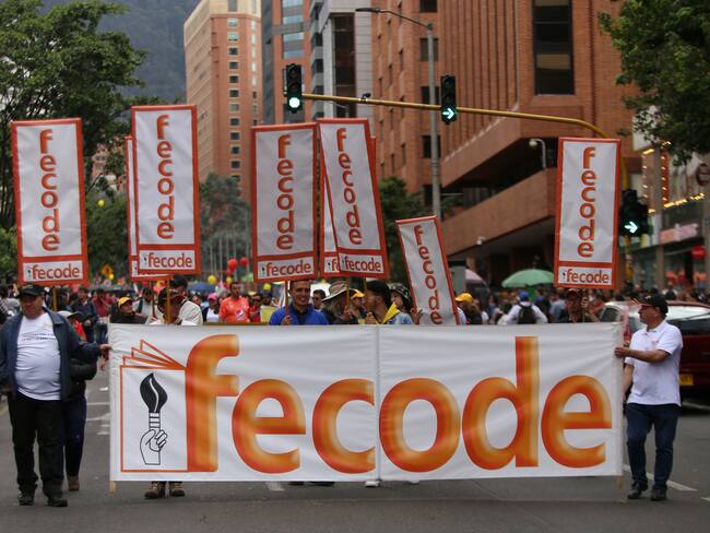Marchas Fecode imagen de referencia. Foto: Colprensa.