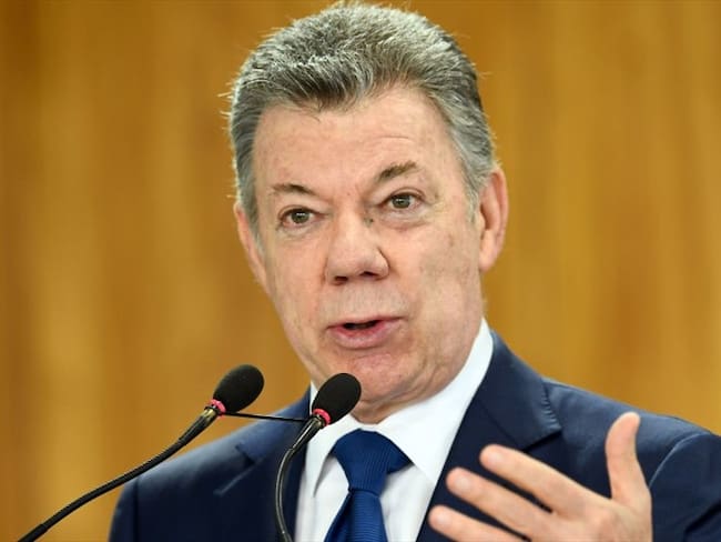 El presidente Juan Manuel Santos destacó, desde Berlín, que espera dejarle al próximo gobierno un acuerdo marco con el Eln al que puedan darle continuidad. Foto: Getty Images