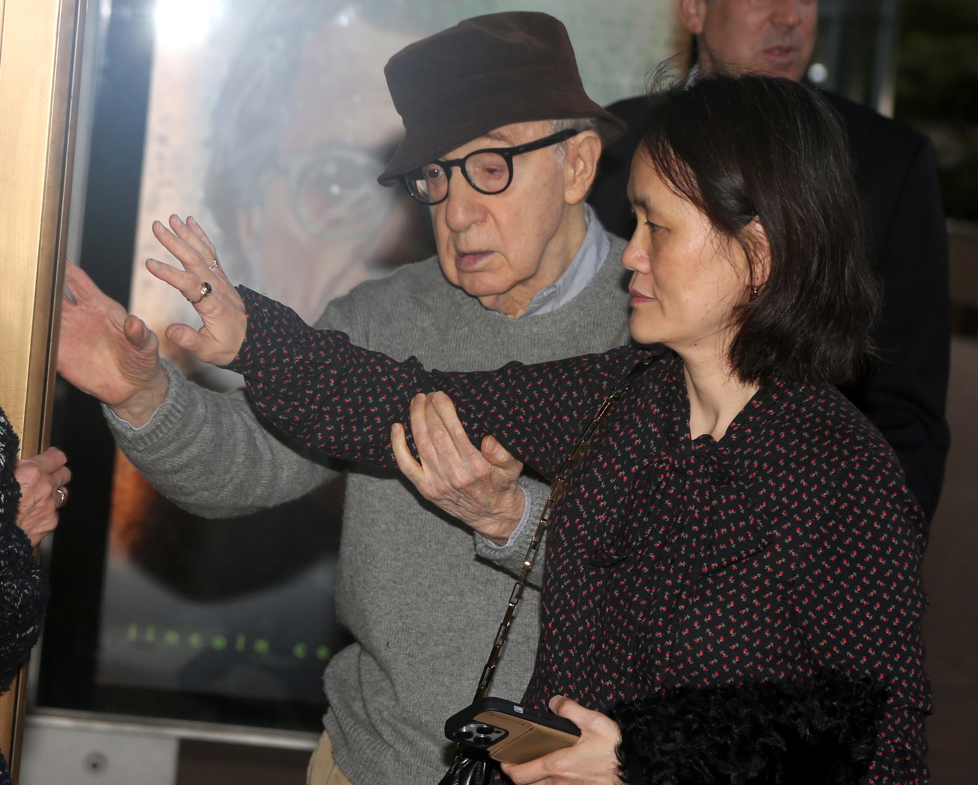 NEW YORK, NEW YORK - SEPTEMBER 30: Woody Allen and Soon-Yi Previn arrive at the opening night of Lincoln Center Theater's "McNeal" on Broadway at The Vivian Beaumont Theater. (Bruce Glikas/WireImage via Getty Images)