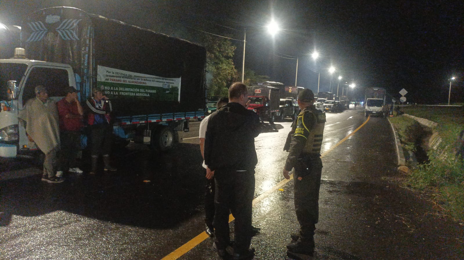 Paro campesino en Norte de Santander. Foto: W Radio