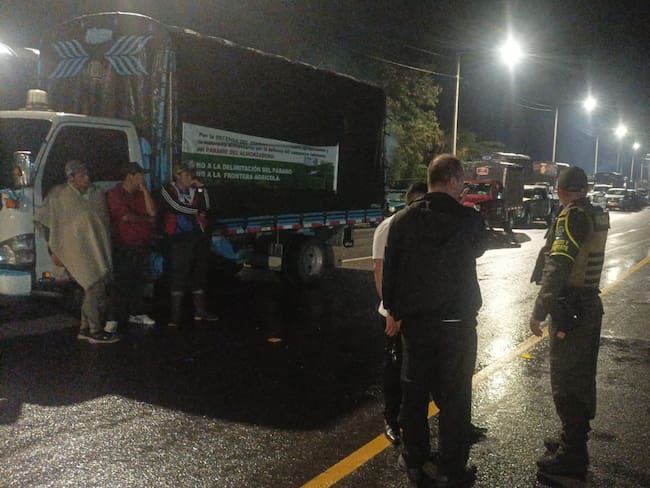 Paro campesino en Norte de Santander. Foto: W Radio