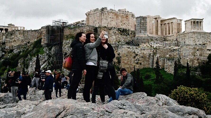 Turistas en Grecia. Foto: Getty Images