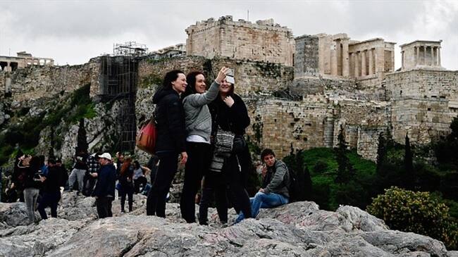 Turistas en Grecia. Foto: Getty Images