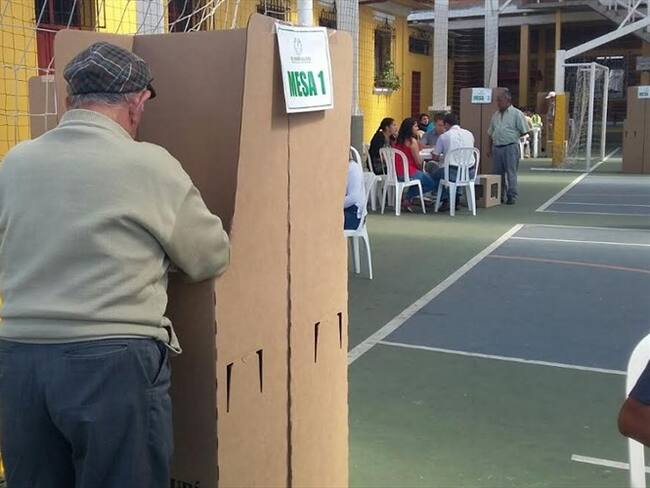 Mesa de votación en Cauca. Foto: La W/ Carlos Cerón
