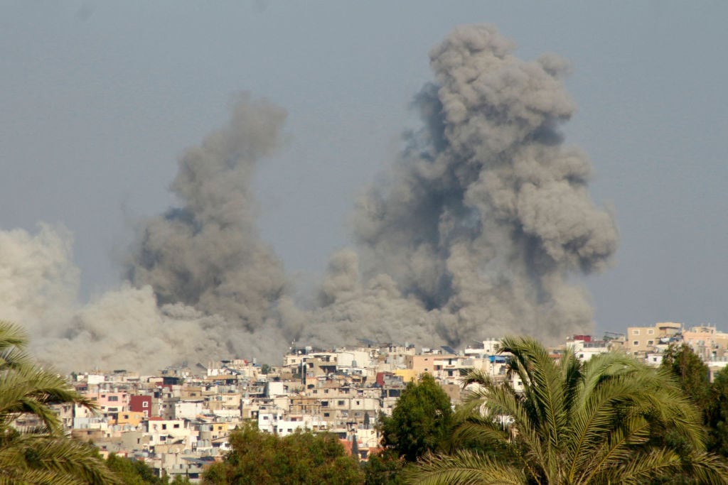 Bombardeos en el Líbano. I Foto: KAWNAT HAJU/AFP via Getty Images.
