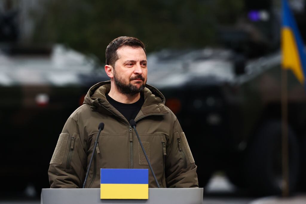 Presidente de Ucrania, Volodímir Zelenski. Foto: Jakub Porzycki/NurPhoto via Getty Images