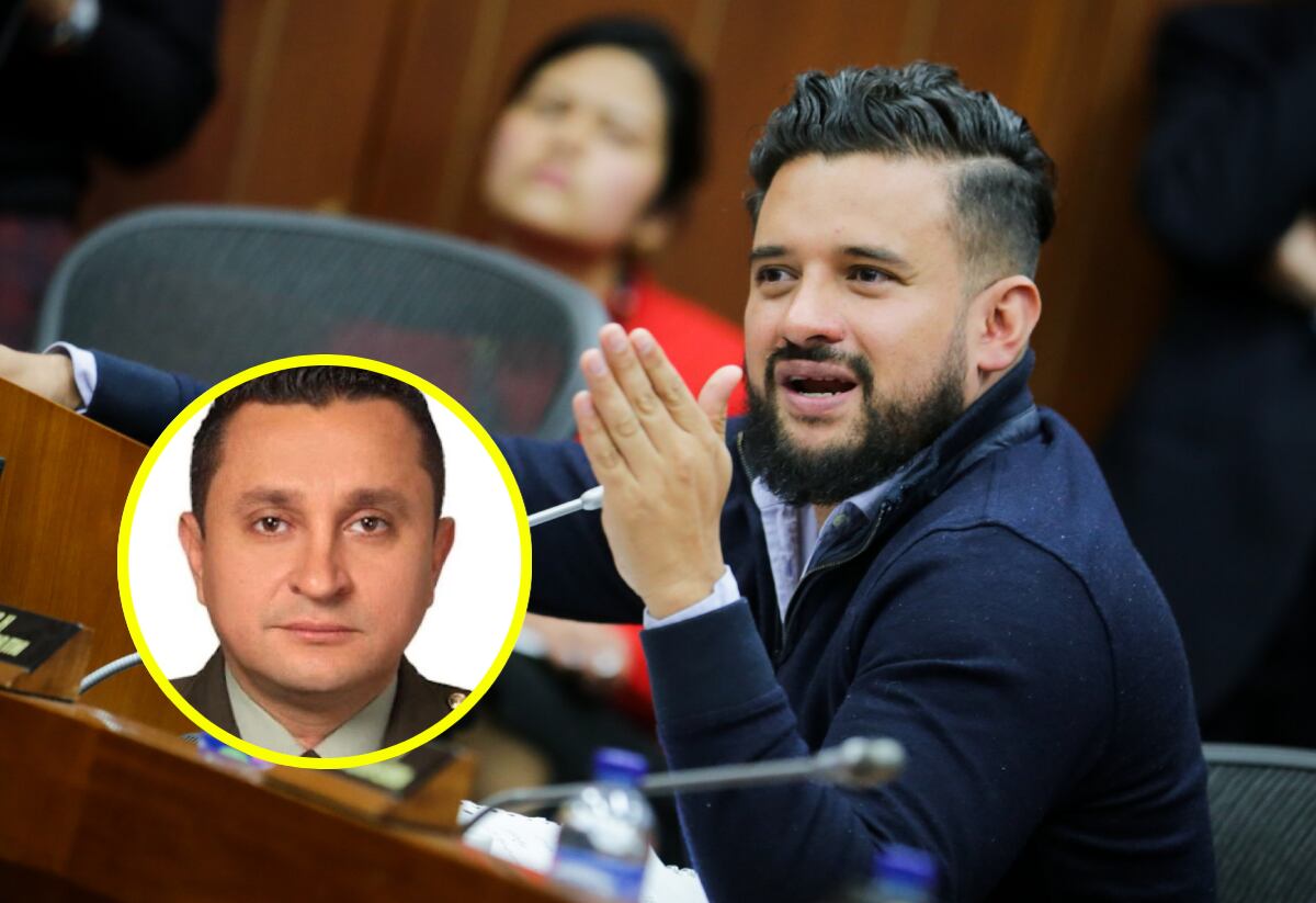 Inti Asprilla y coronel Óscar Dávila | Foto: Colprensa