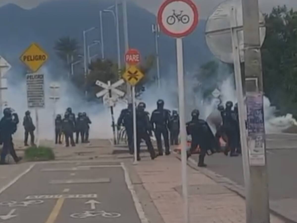 Decenas de personas afectadas por manifestaciones en Bogotá