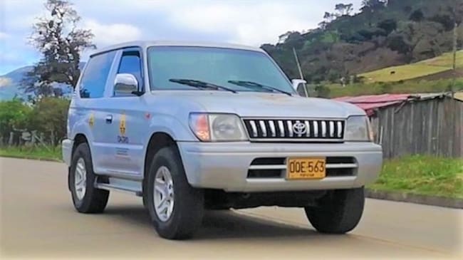 Este vehículo, adscrito a la Oficina para la Gestión del Riesgo, fue hurtado . Foto: Cortesía