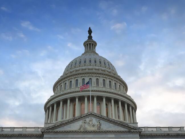 Close up of the United States Capital Building Dome