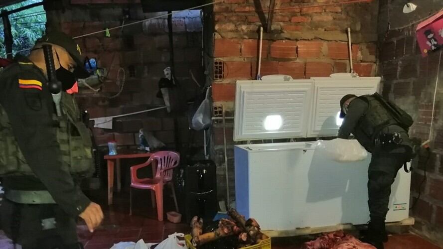 Policía Fiscal desarticuló organización que traía carne de contrabando desde Venezuela. Foto: Cortesía