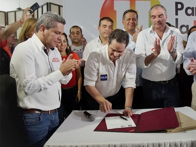 La U oficializa su apoyo a Germán Vargas. Foto: Prensa Partido de la U