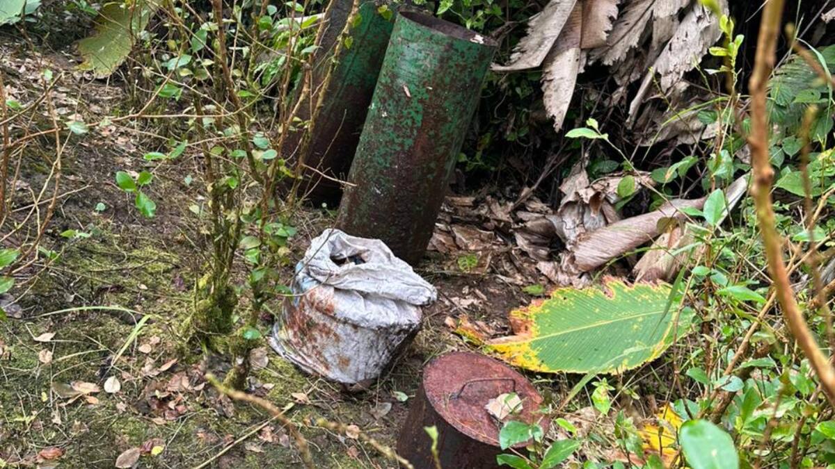 Cerca de casas con niños, Segunda Marquetalia instaló rampas para lanzar tatucos en Nariño